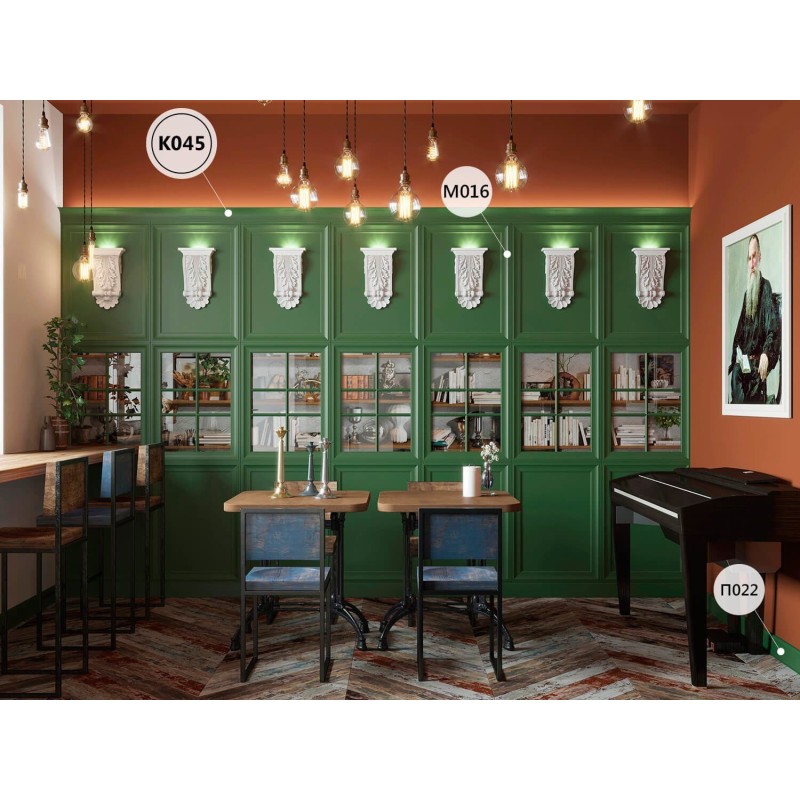 Карниз К045, 85х55мм, 2000мм, экополимер