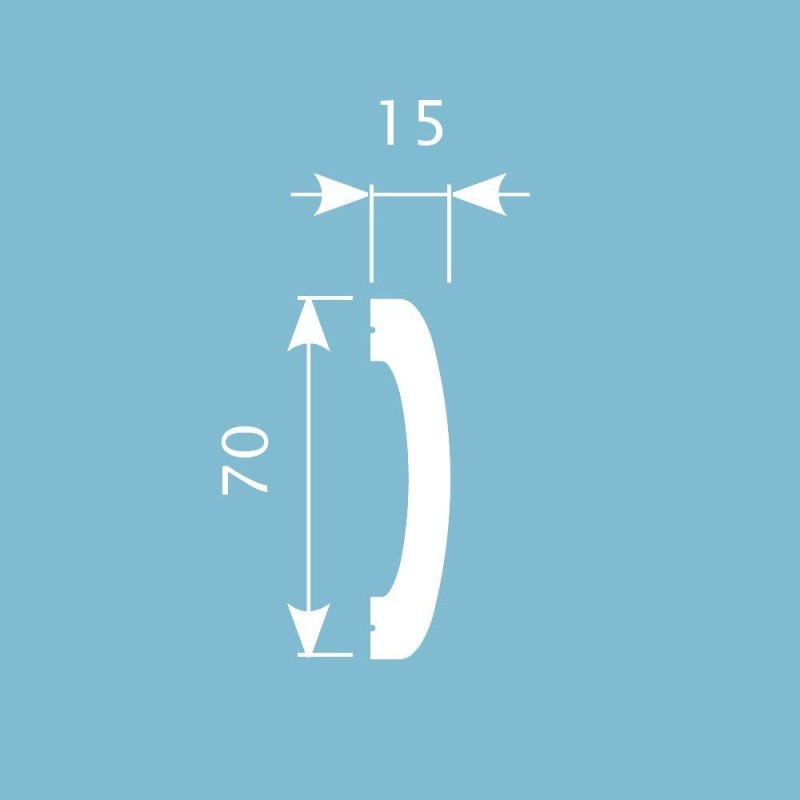 Молдинг М005, 70х15, экополимер