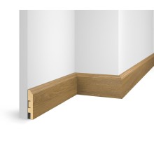 Плинтус 80x16x2400 мм, дуб Венский, иск. шпон, EP07