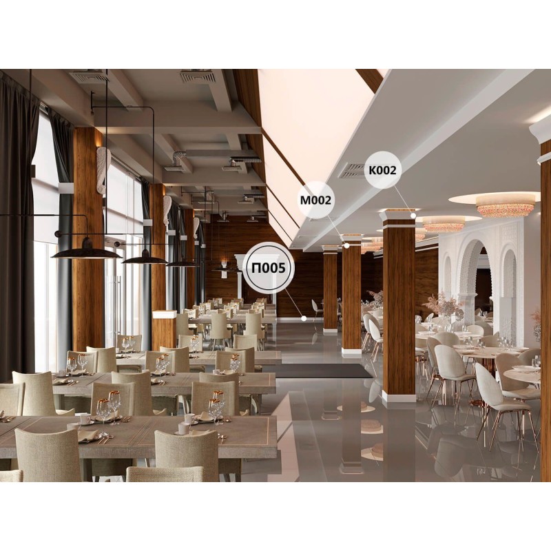 Плинтус П005, 108х12, экополимер