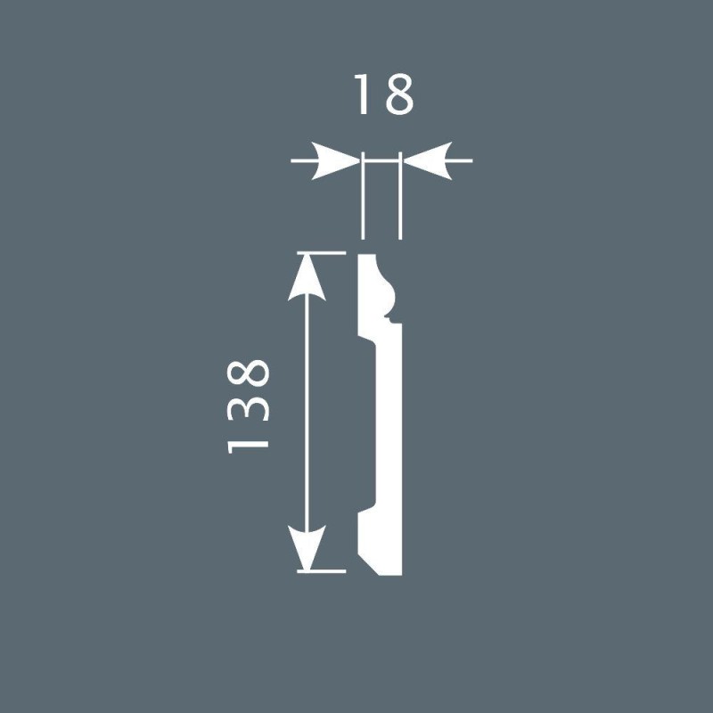 Плинтус П006, 138х18