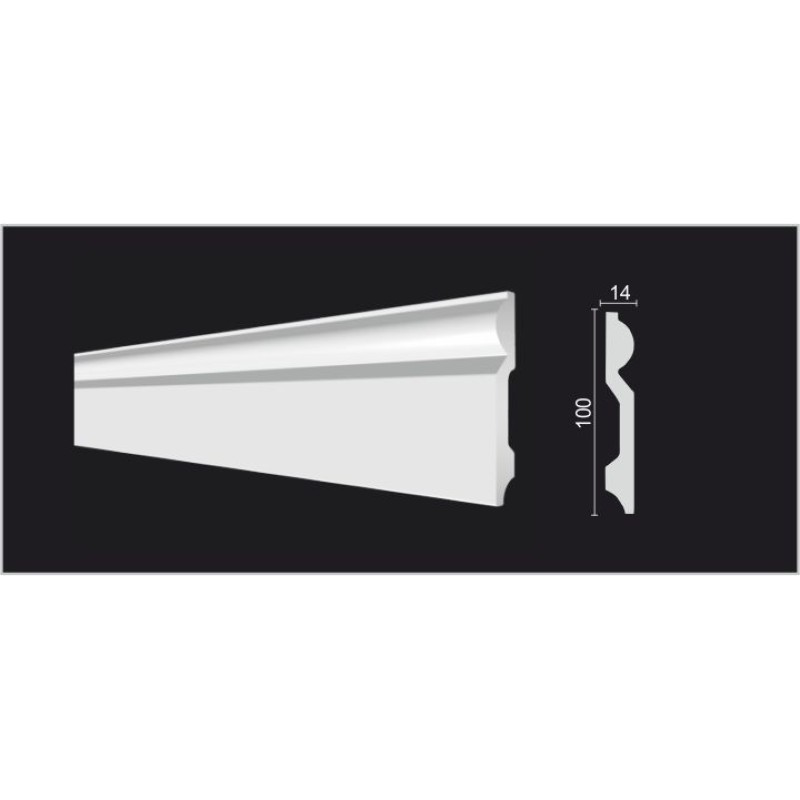 DD137 Плинтус широкий из дюрополимера