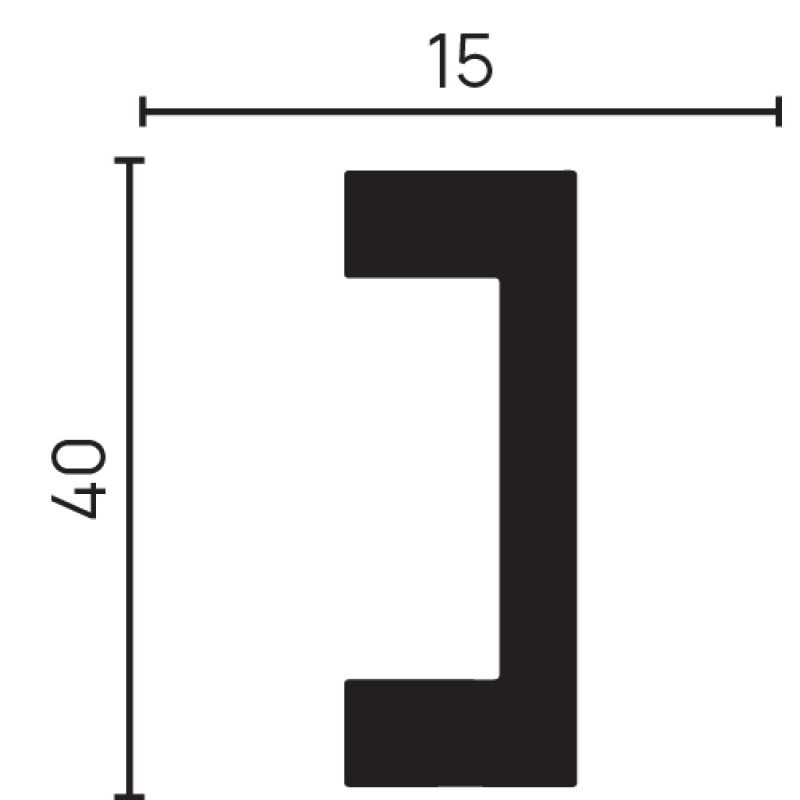 Молдинг 618-89SH(3 метра) декоративная рейка