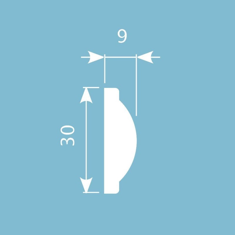 Молдинг М017, 30х9, экополимер