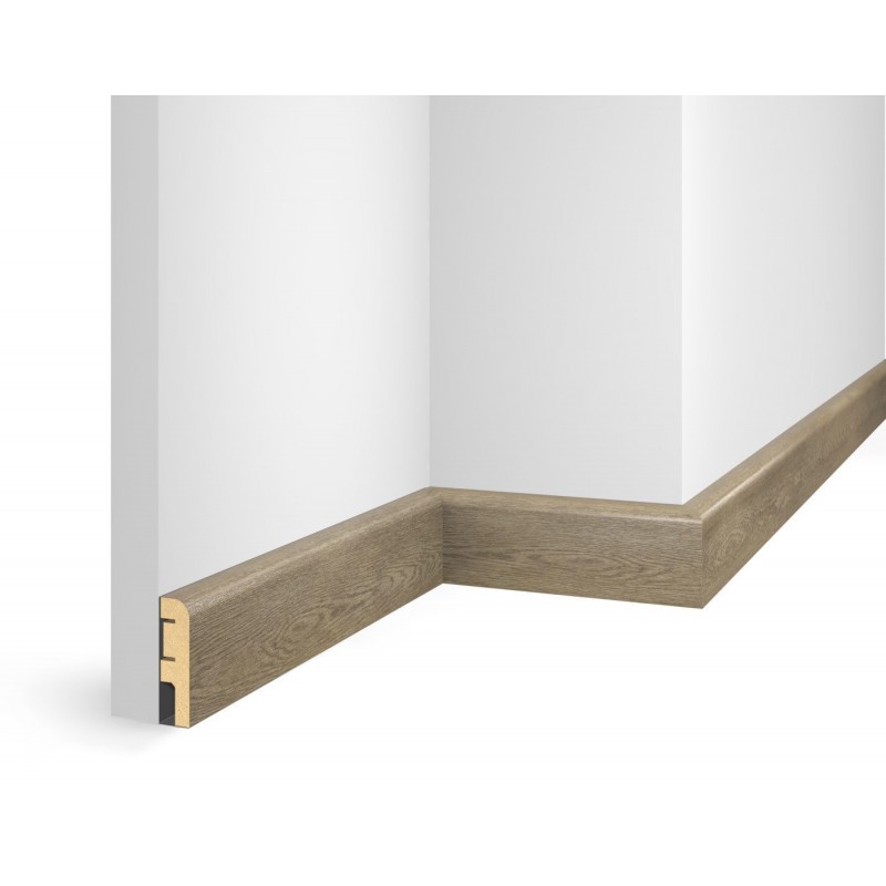 Плинтус  из МДФ, дуб Корсика, иск. шпон, EP02