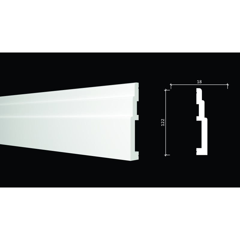 DD 705 Плинтус широкий из дюрополимера