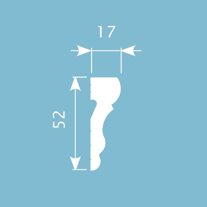 Молдинг М036, 52х17