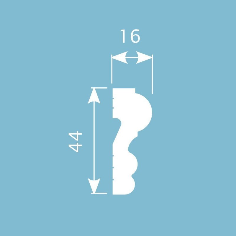 Молдинг М038, 44х16