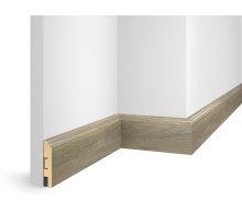 Плинтус 80x16x2400 мм, дуб Сахара, иск. шпон, EP07