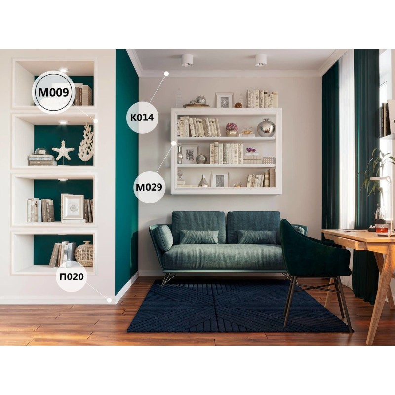 Молдинг М009, 38х18, экополимер