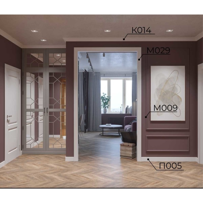 Молдинг М009, 38х18, экополимер