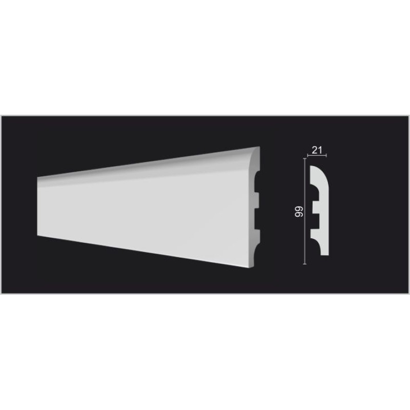 DD41 Плинтус напольный из дюрополимера   