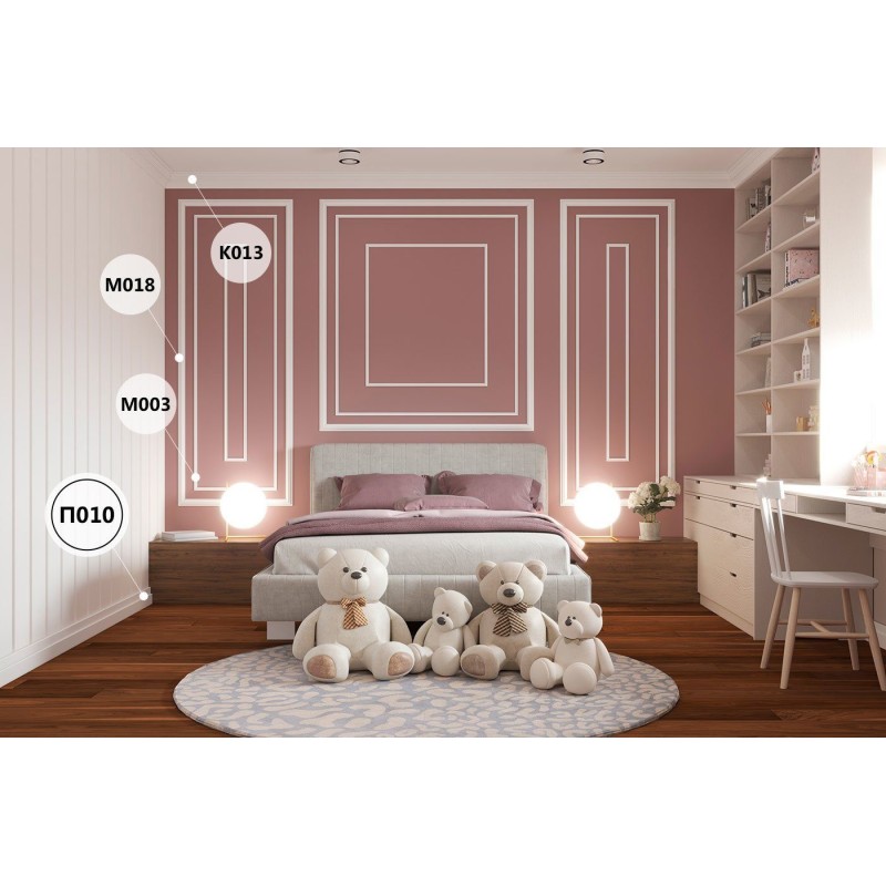 Плинтус П010, 110х20, экополимер