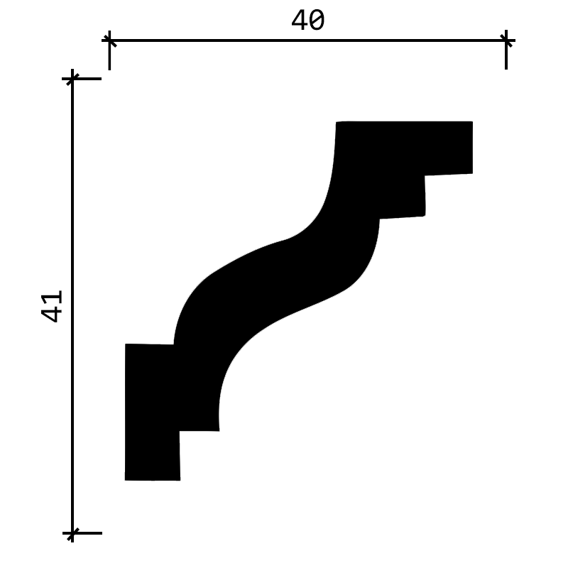 DD28 Карниз из дюрополимера