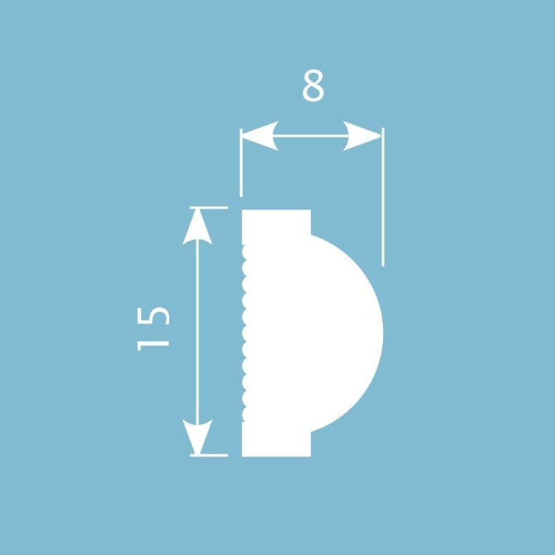 Молдинг М040, 15х8