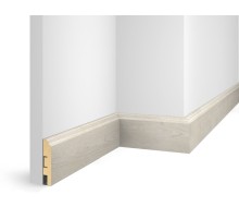 Плинтус 80x16x2400 мм, дуб Перламутровый, иск. шпон, EP07