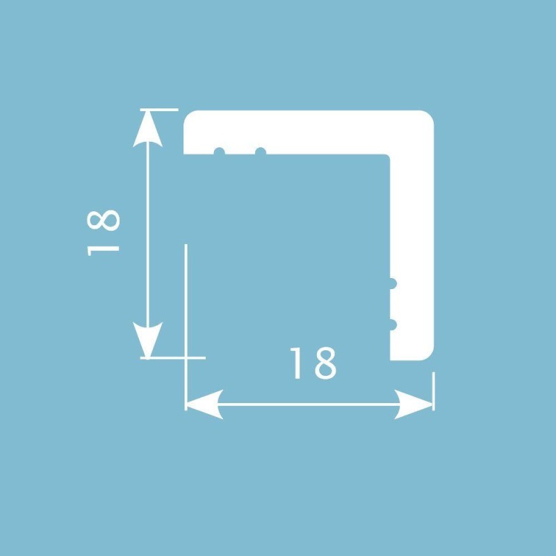 Угол  У002, 18х18, экополимер