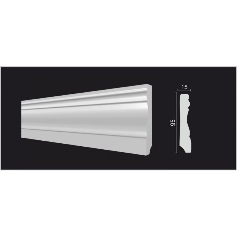 153 A Плинтус широкий с каб. каналом