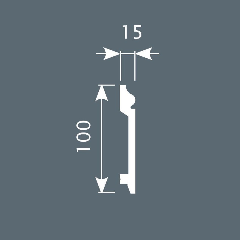 Плинтус П026, 100х15