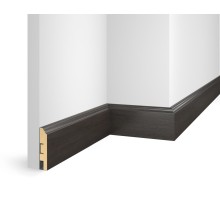 Плинтус 80x16x2400 мм, дуб Бархатный, иск. шпон, EP07