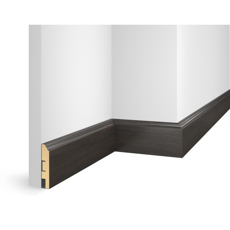 Плинтус  из МДФ, дуб Бархатный, иск. шпон, EP07