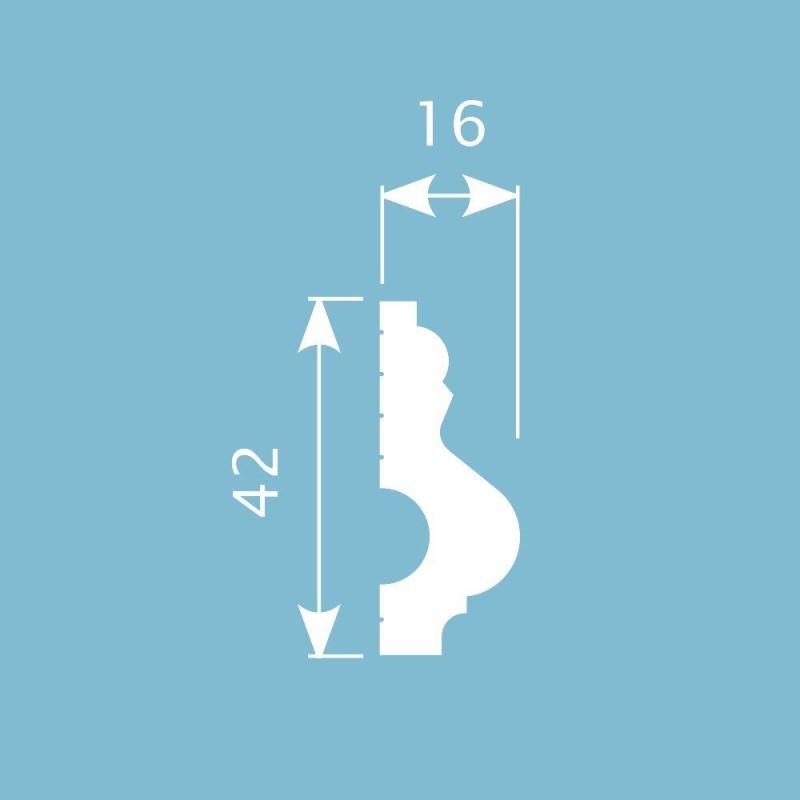 Молдинг М037, 42х16