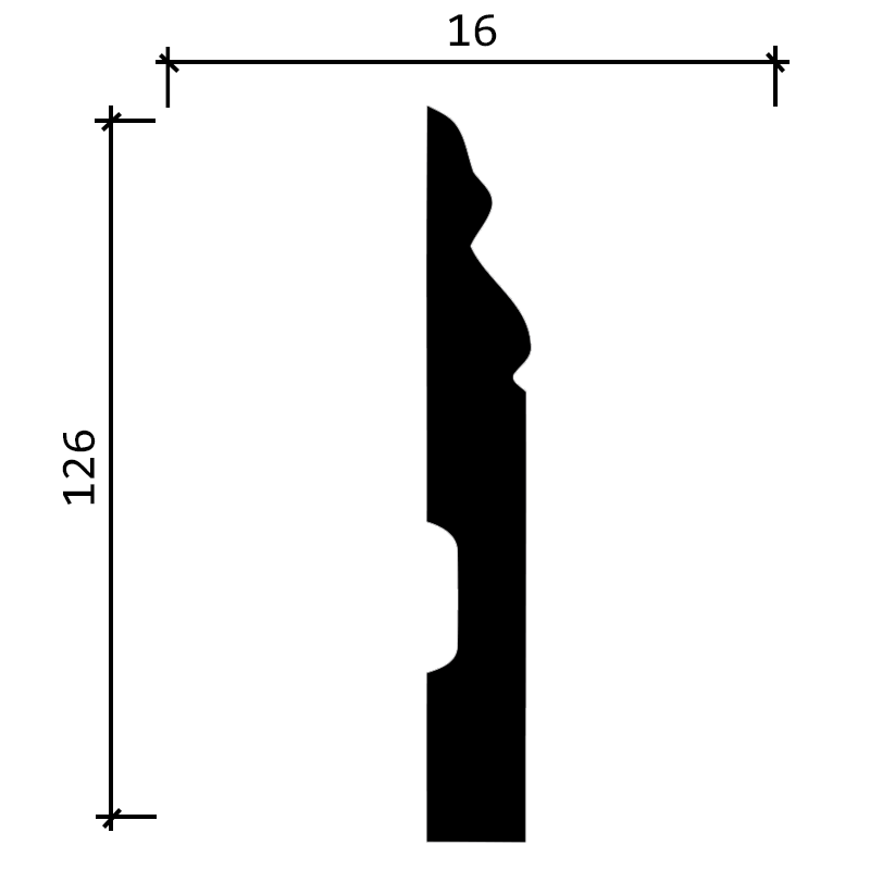 DD50 Плинтус из дюрополимера