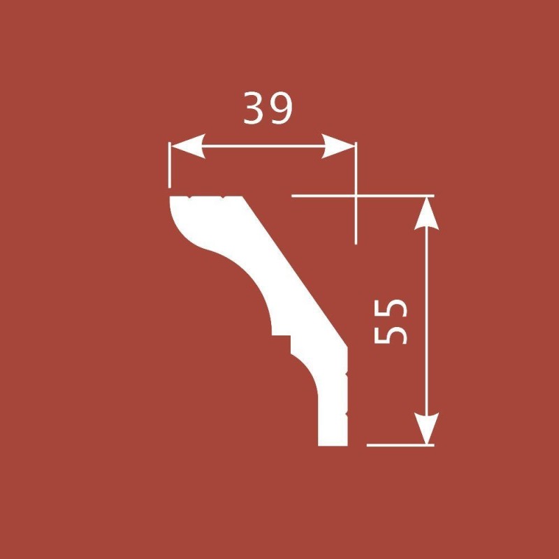 Карниз К029, 55х39, экополимер