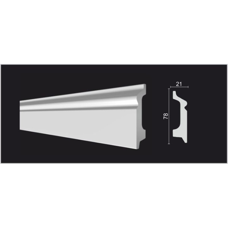 DD122 Плинтус широкий из дюрополимера