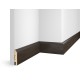 Плинтус  из МДФ, дуб Темный, иск. шпон, EP07