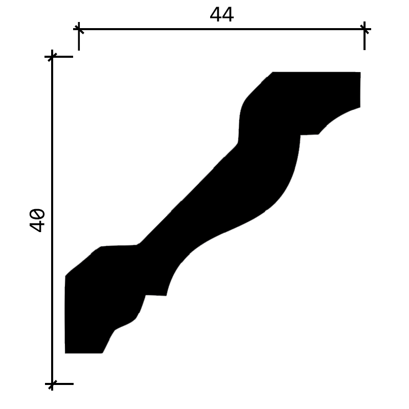 DD21 Карниз из дюрополимера