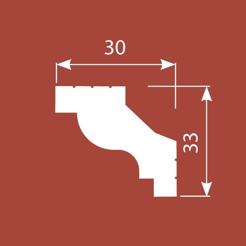 Карниз К047, 33х30