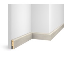 Плинтус 60x16x2400 мм, дуб Перламутровый, иск. шпон, EP02