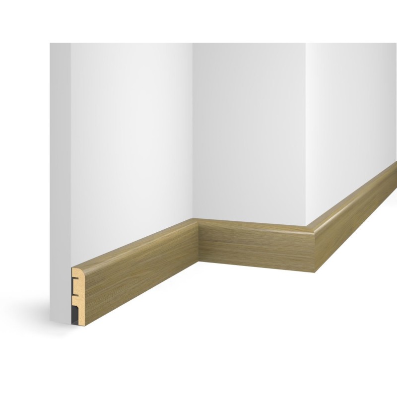 Плинтус  из МДФ, дуб Прованс, иск. шпон, EP02