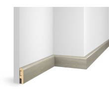 Плинтус 60x16x2400 мм, дуб Светлый, иск. шпон, EP02