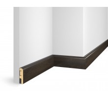 Плинтус 60x16x2400 мм, дуб Темный, иск. шпон, EP02