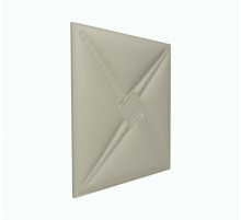 Мягкая стеновая панель из экокожи Stella 400х400 мм - Almond