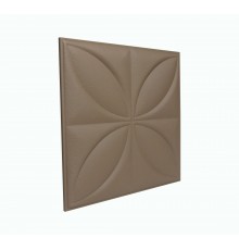 Мягкая стеновая панель Four Seasons 400х400 мм - Coffee