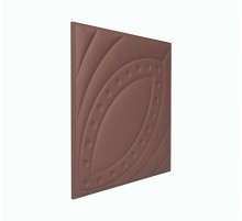 Мягкая стеновая панель из экокожи Petal 400х400 мм - Salmon