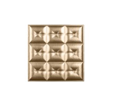 Мягкая стеновая панель из экокожи Boss 400х400 мм - Gold