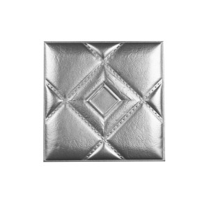 Мягкая стеновая панель из экокожи Luck - Silver