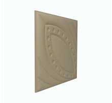 Мягкая стеновая панель из экокожи Petal 400х400 мм - Latte