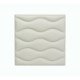 Мягкая стеновая панель из экокожи Wave 400 х 400 мм - Almond