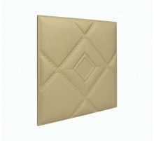 Мягкая стеновая панель из экокожи Luck 400 х 400 мм - Peach