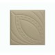 Мягкая стеновая панель из экокожи Petal 400х400 мм - Latte