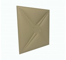 Мягкая стеновая панель из экокожи Stella 400х400 мм - Brandy