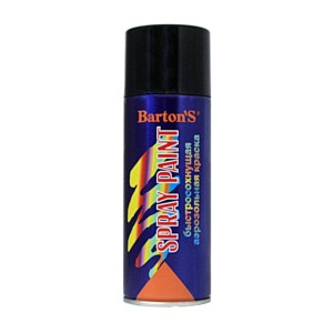 Краска аэрозольная Barton'S Spray Paint Черная глянец