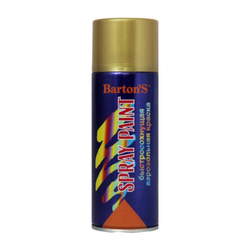 Краска аэрозольная Barton'S Spray Paint Латунь
