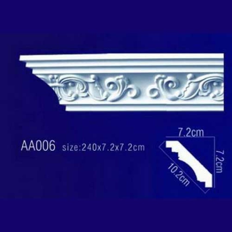 потолочный плинтус с орнаментом Гибкий AA006F