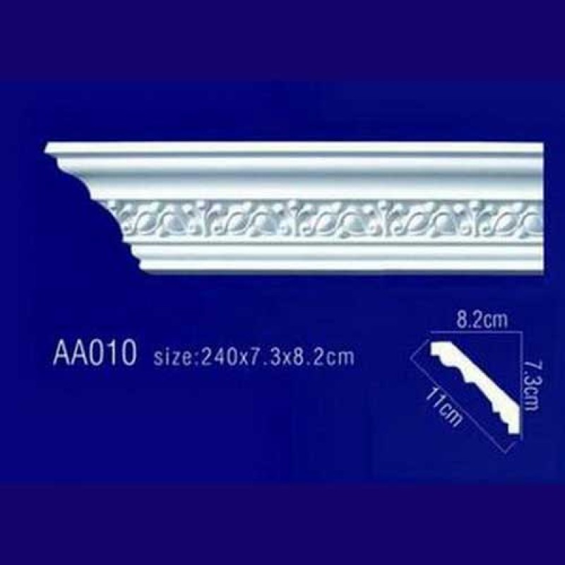 потолочный плинтус с орнаментом Гибкий AA010F